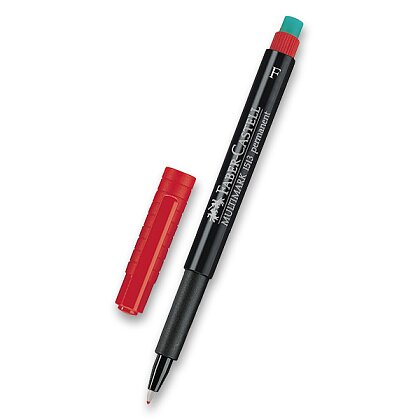 Obrázek produktu Faber-Castell Multimark 1513 F - permanentní popisovač - červený, hrot F