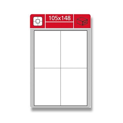 Obrázek produktu Coveris - nepermanentní etikety - 105 × 148 mm, 400 etiket