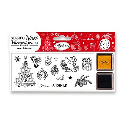 Obrázok produktu Aladine Stampo Noël - dekoratívne pečiatky - Severské Vianoce, 12 ks