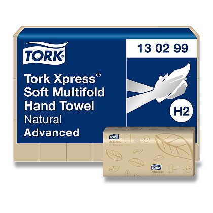 Product image Tork Xpress H2 Natural - folded paper towels - 2-ply, 180 pcs