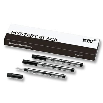 Obrázek produktu Náplň Montblanc do malých rollerů - M, 3 ks, mystery black