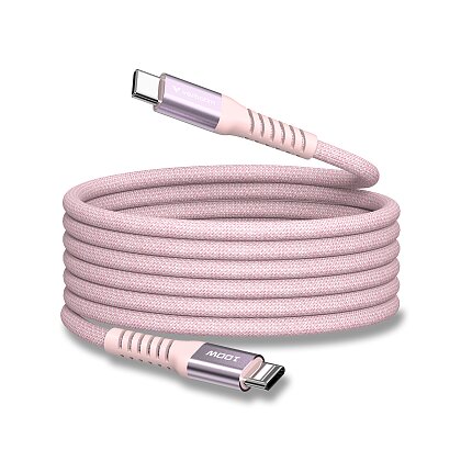 Product image Verbatim - Magnetic USB Cable - USB-C / USB-C, 100 W, 1.2 m, pink