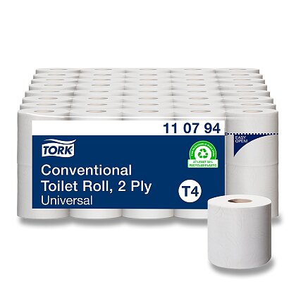 Obrázok produktu Tork Universal - toaletný papier - 2-vrstvový, 250 útržkov, 10 ks