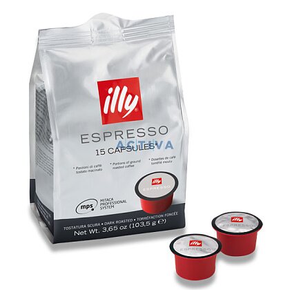Obrázek produktu MPS illy Dark roast espresso - kávové kapsle - 15 ks