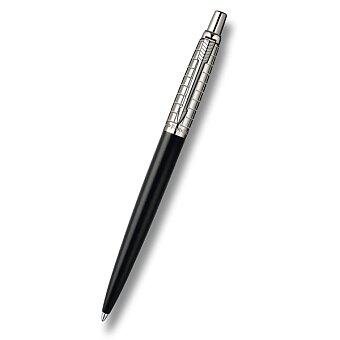 Obrázek produktu Parker Jotter Premium Satin Black St. Steel Chiselled - kuličkové pero