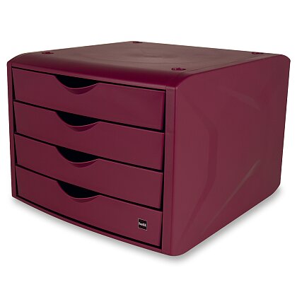 Product image Helit The Green Chameleon - drawer box - 4 drawers, bordeaux
