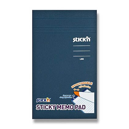 Obrázek produktu Hopax Stick'n Sticky Memo Pad - samolepicí blok - 190,5 x 114 mm, 50 l., žlutý, linkovaný