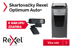 Webkamera k nákupu skartovaček Rexel Optimum Autofeed