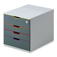 Durable Varicolor Safe - zásuvkový box - 4 zásuvky, uzamykatelný