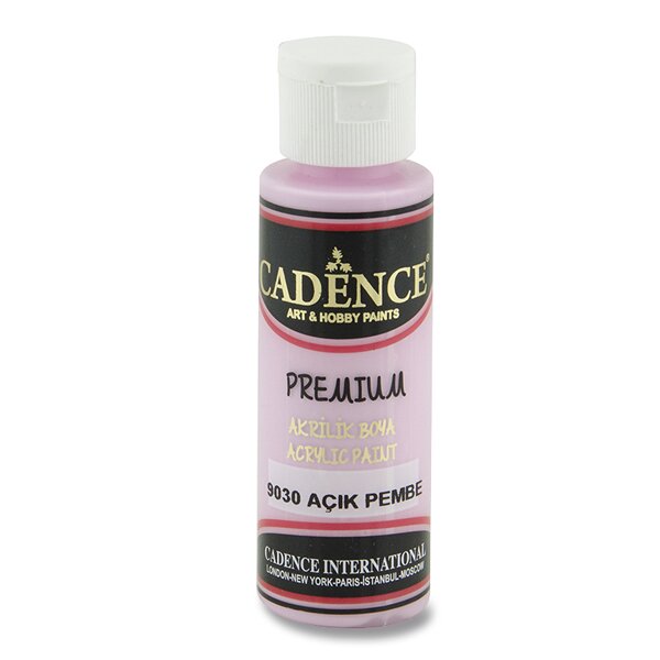 Akrylové barvy Cadence Premium 70 ml, výběr barev jemně růžová