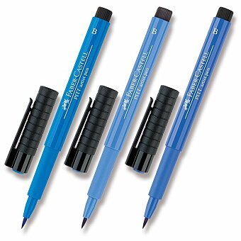 Obrázek produktu Popisovač Faber-Castell Pitt Artist Pen Brush - modré odstíny, vyběr barev