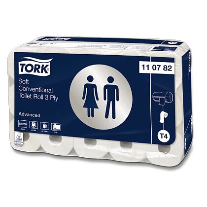 Obrázek produktu Tork Premium T4 - toaletní papír - 3vrstvý, 250 útržků, návin 30 m, 30 ks