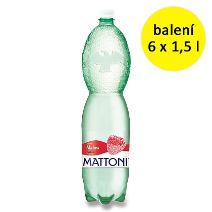 Obrázek produktu Mattoni -  minerální voda - Malina, 6 × 1,5 l