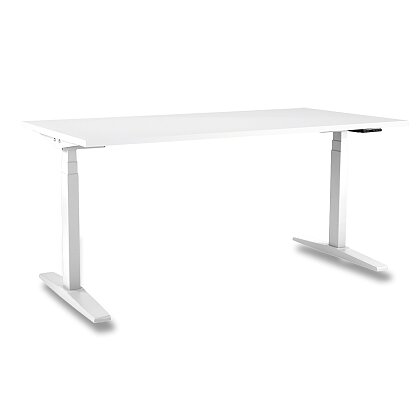 Obrázok produktu Antares Axis - výškovo nastaviteľný stôl - 1600 x 800 mm, matne biely