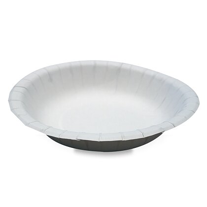 Product image Ideal - papírový talíř hluboký, s tukovou bariérou - průměr 20 cm, 50 ks