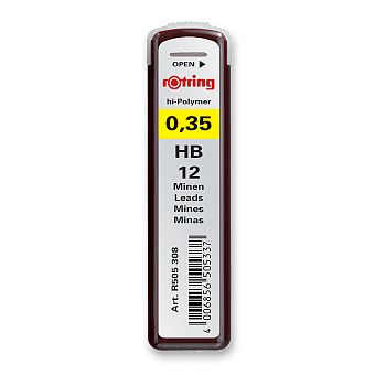 Obrázek produktu Tuhy Rotring 0,35 mm - tvrdost HB