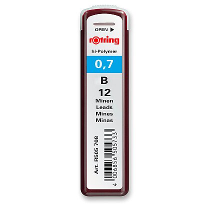 Obrázok produktu Rotring - tuhy - B, 0,7 mm