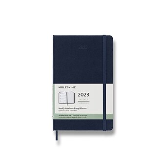 Obrázek produktu Diář Moleskine 2023 - tvrdé desky - L, týdenní, modrý
