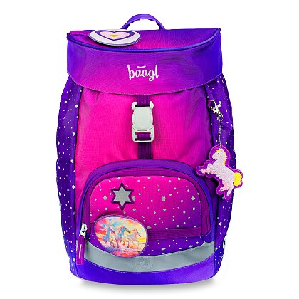 Product image BAAGL - školní batoh - Airy Koně srdce