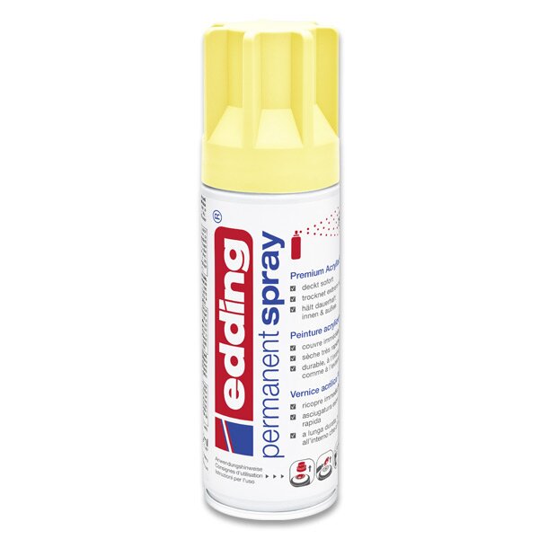 Akrylový sprej Edding 5200 pastelově žlutá 915