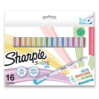 Obrázek produktu Popisovač Sharpie S-Note Duo - souprava, 16 barev