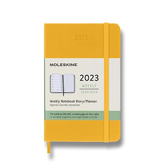 Obrázek produktu Diář Moleskine 2023 - tvrdé desky - S, týdenní, oranžový