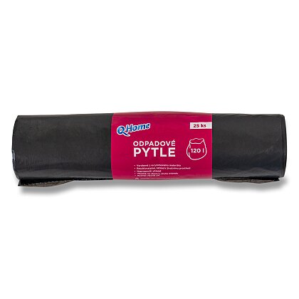 Obrázek produktu Q Home - pytle na odpadky - 120 l, 25 ks, 40 mikronů