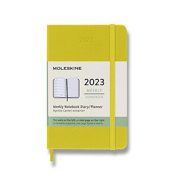 Obrázek produktu Diář Moleskine 2023 - tvrdé desky - S, týdenní, žlutý