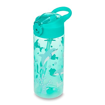 Obrázek produktu BAAGL - tritanová láhev na pití s brčkem - Delfín, 500 ml