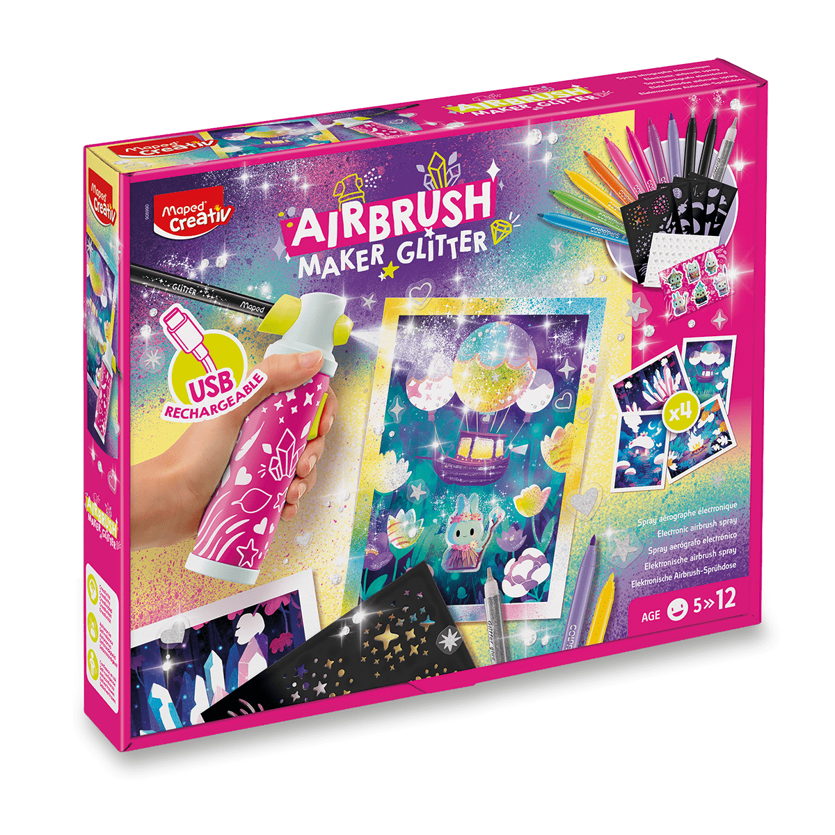 Kreativní sada Maped Creativ Airbrush Maker - glitter