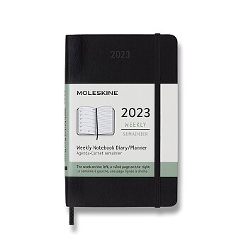Obrázek produktu Diář Moleskine 2023 - měkké desky - S, týdenní, výběr barev