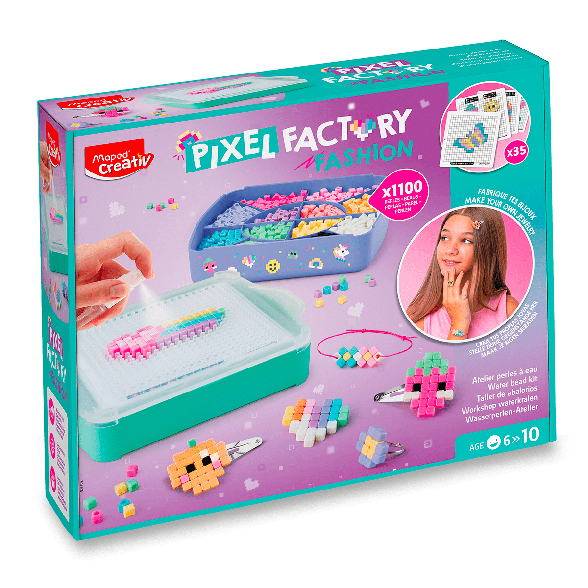 Kreativní sada Maped Creativ Pixel Factory Fashion - vodní korálky