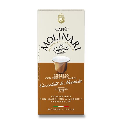 Obrázek produktu Caffe Molinari - kávové kapsle - Cioccolato&Nocciola, 10 ks