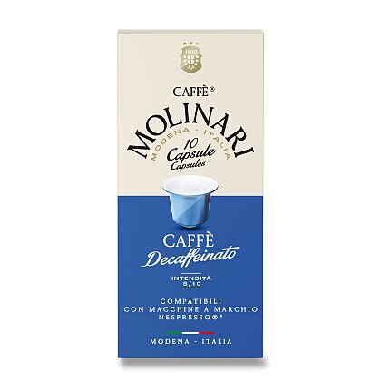Obrázek produktu Caffe Molinari - kávové kapsle - Decaffeinato, 10 ks