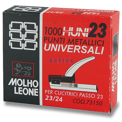Obrázek produktu Molho Leone - drátky do sešívaček - 23/23, 240 listů, 1000 ks