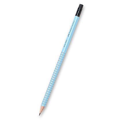 Obrázok produktu Faber-Castell Grip 2001 s gumou - grafitová ceruzka - tvrdosť B, sky blue