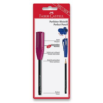 Obrázek produktu Grafitová tužka Faber-Castell Perfect Pencil III - blistr, mix barev