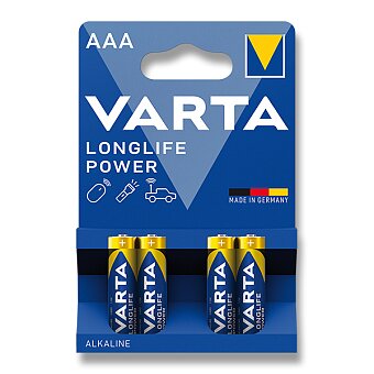 Obrázek produktu Baterie VARTA Longlife Power - AAA, LR03 / 1.5 V, mikrotužka 4 ks