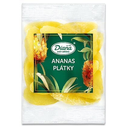 Obrázek produktu Diana - sušený ananas plátky, 100 g