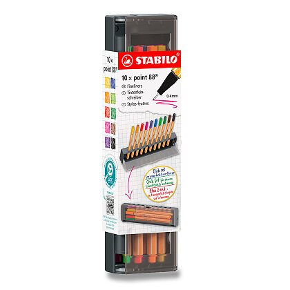 Obrázek produktu STABILO® point 88® Click Set - liner - sada 10 barev