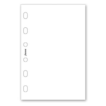 Obrázek produktu Poznámkový papír, čistý, bílý, 30 listů - náplň kapesních diářů Filofax