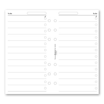 Obrázek produktu Seznam úkolů, bílé - náplň osobních diářů Filofax
