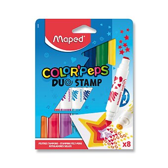 Obrázek produktu Dětské fixy Color´Peps Duo Stamp - 8 barev