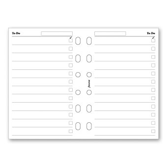 Obrázek produktu Seznam úkolů, bílé - náplň kapesních diářů Filofax