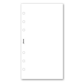 Obrázek produktu Poznámkový papier, čistý, biely, 30 listov - náplň osobných diárov Filofax