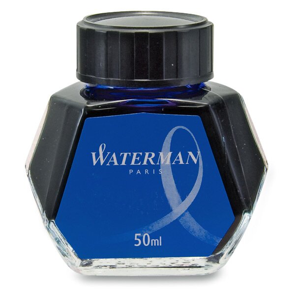 Lahvičkový inkoust Waterman modrý