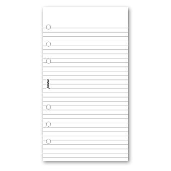 Obrázek produktu Poznámkový papier, linajkový, biely, 100 ks - náplň osobných diárov Filofax