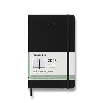 Obrázek produktu Diář Moleskine 2023 - tvrdé desky - L, týdenní, vertikální, černý