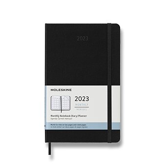 Obrázek produktu Diář Moleskine 2023 - tvrdé desky - L, měsíční, černý