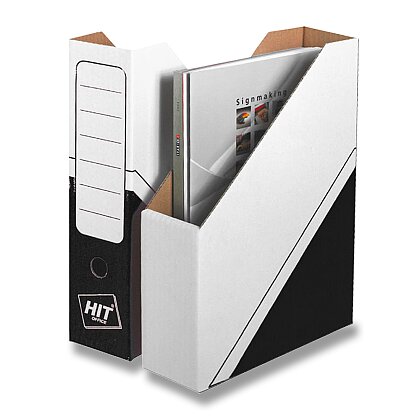 Obrázok produktu HIT Office - Magazin Box - 75 mm, čierny